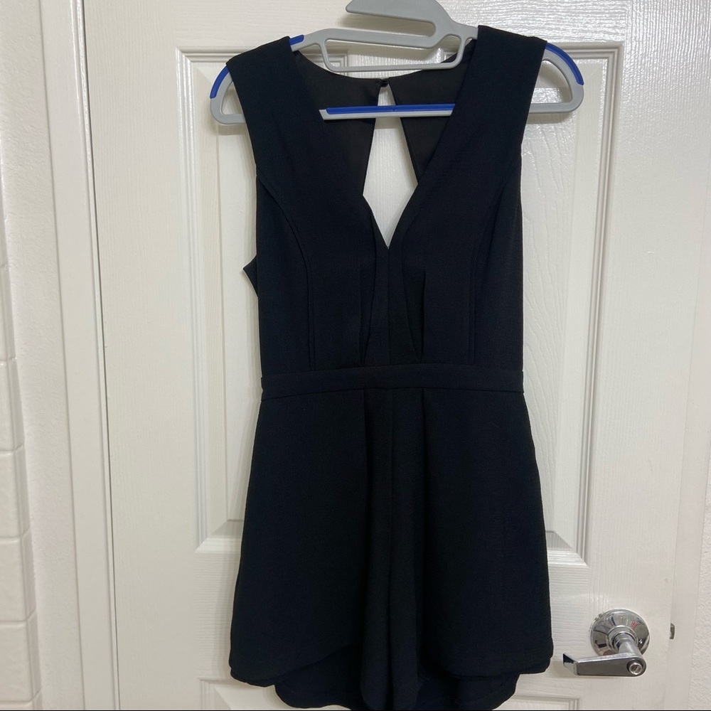 Black Bebe Romper